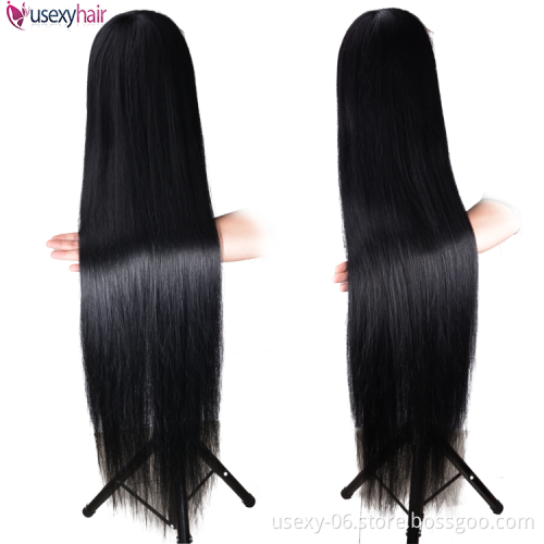 Dropshipping 30 32 34 36 38 40 inch Wigs Human Hair Lace Front Long Straight Virgin Brazilian Hair Wigs